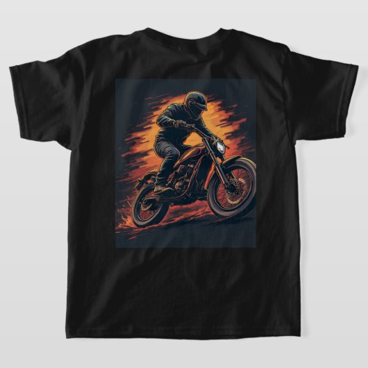 Motorfiets T-shirt (Laag Achter)
