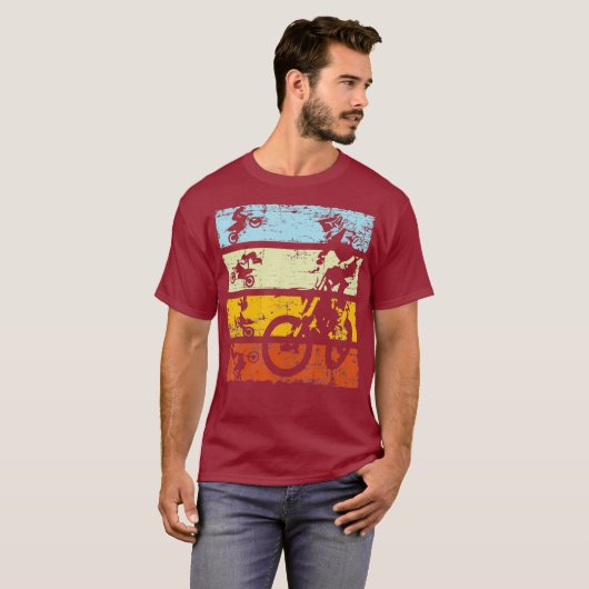  motorfiets t-shirt (Voorkant volledig)