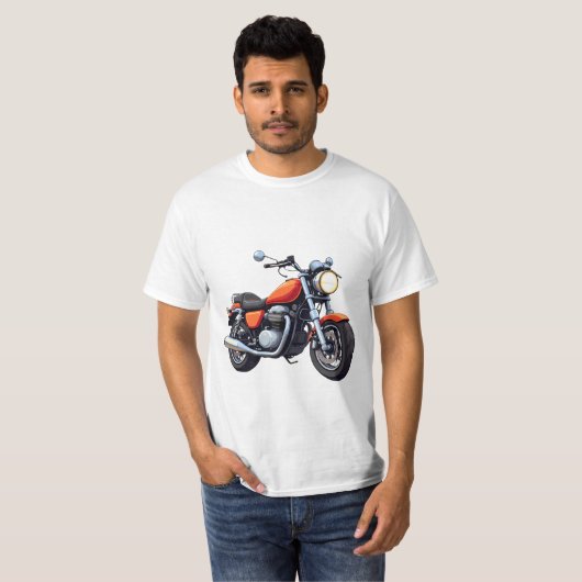 Motorfiets T-shirt (Voorkant volledig)