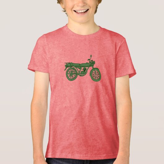Motorfiets T-shirt Kinderen (Voorkant)