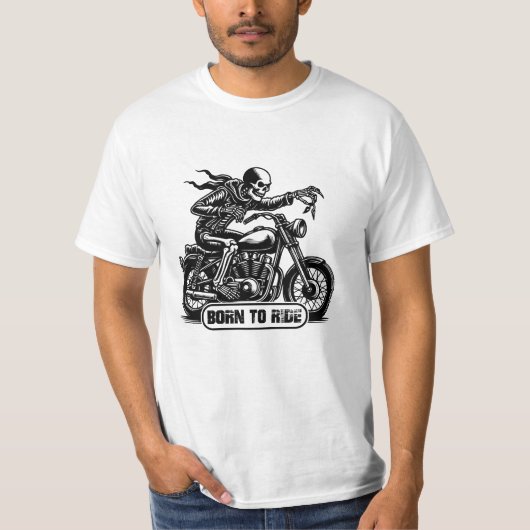 Motorfiets T shirt ontwerp (Voorkant)