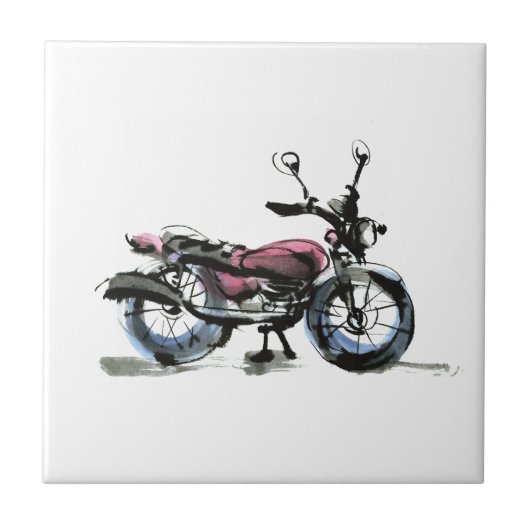Motorfiets Tegeltje (Voorkant)