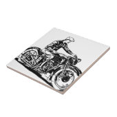 motorfiets tegeltje (Zijkant)