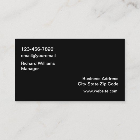 Motorfiets thema Cool Visitekaartjes (Achterkant)