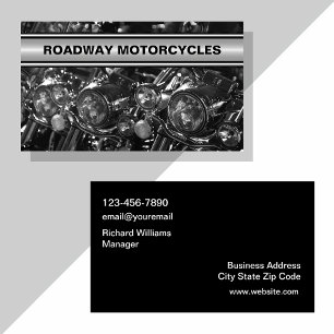 Motorfiets Thema Cool Zakelijke Kaarten Visitekaartje