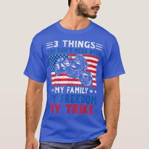 Motorfiets Trike American Biker Rules Funny T-shirt