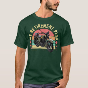 Motorfiets uitstapplan t-shirt