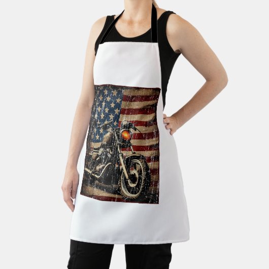 Motorfiets USA Flag Retro Biker Schort (Insitu)