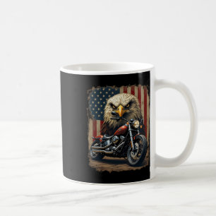 Motorfiets Usa Vlag Retro Biker Chopper  Koffiemok