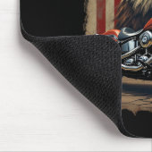 Motorfiets Usa Vlag Retro Biker Chopper Muismat (Hoek)