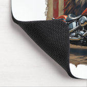 Motorfiets USA Vlag Retro Biker Chopper Muismat (Hoek)