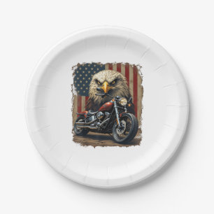 Motorfiets USA Vlag Retro Biker Chopper Papieren Bordje