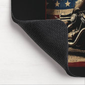 Motorfiets Usa Vlag Retro Biker Muismat (Hoek)