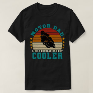 Motorfiets vader als een gewone vader, maar koeler t-shirt