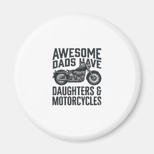 Motorfiets Vader Dochters Citaat Vintage Vector De Magneet