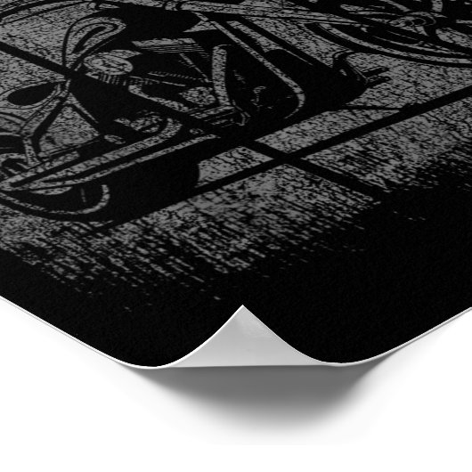 Motorfiets Vader Vaders Dag Motorfiets Graphic Poster (Hoek)