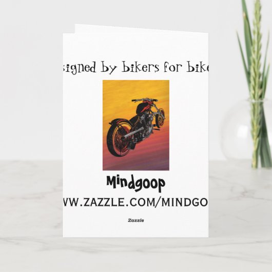 Motorfiets Vaderdag kaart (Achterkant)