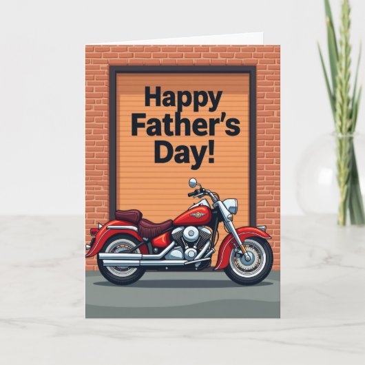 Motorfiets Vaderdag Kaart (Voorkant)