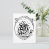  motorfiets- Vaders Dag-Verjaardag Briefkaart (Staand voorkant)