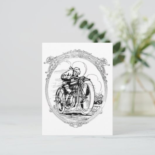 motorfiets- Vaders Dag-Verjaardag Briefkaart (Staand voorkant)