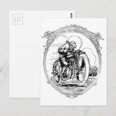  motorfiets- Vaders Dag-Verjaardag Briefkaart (Voorkant / Achterkant)