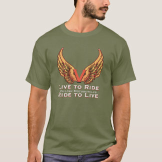 Motorfiets van Vulcaan - Live naar Ride Ride to Li T-shirt