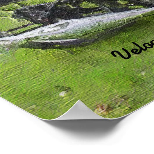  motorfiets Velocette KSS Olieverf Poster (Hoek)