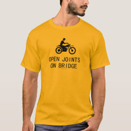 Motorfiets - Verbindingen openen op brug T-shirt