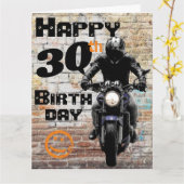 Motorfiets 'Verjaardag 30e Heb het nog steeds Kaart (Gele Bloem)