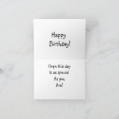 Motorfiets Verjaardag Kaart (Binnen)