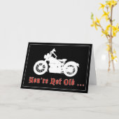  Motorfiets Verjaardag Kaart (Gele Bloem)