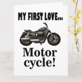 Motorfiets Verjaardag Motorfiets Kaart (Gele Bloem)