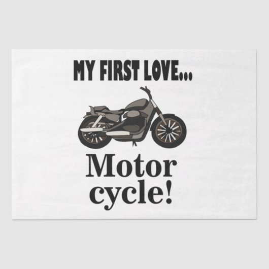 Motorfiets Verjaardag Motorfiets Tissuepapier (Voorkant)