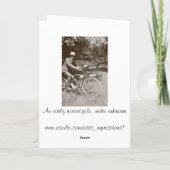  motorfiets verjaardagskaart kaart (Achterkant)