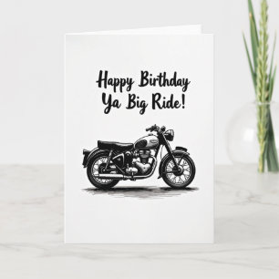 Motorfiets Verjaardagskaart Kaart