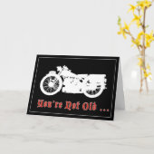 motorfiets - verjaardagskaart kaart (Gele Bloem)