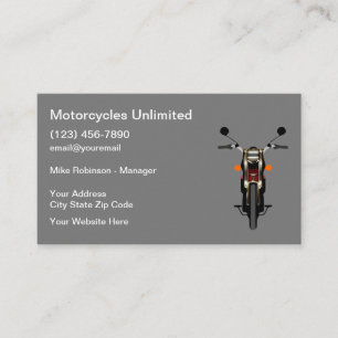 Motorfiets Verkoop Dealer Visitekaartje