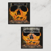 Motorfiets Verkoop & Service Vierkante Visitekaartje (Voorkant / Achterkant)