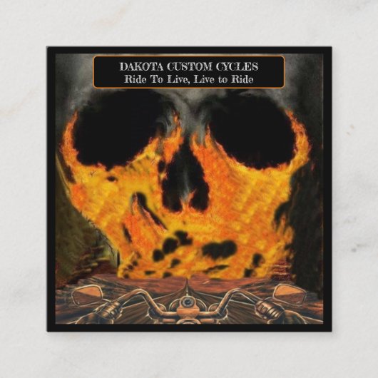 Motorfiets Verkoop & Service Vierkante Visitekaartje (Voorkant)