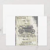 Motorfiets Verloving Uitnodiging (Voorkant / Achterkant)