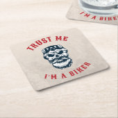 Motorfiets Vertrouw me dat ik fietser ben Kartonnen Onderzetters (Schuin)