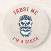 Motorfiets Vertrouw me dat ik fietser ben Zandsteen Onderzetter (Voorkant)