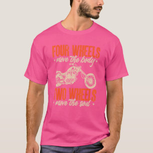 Motorfiets Vier Wielen Bewegen Het Lichaam T-shirt
