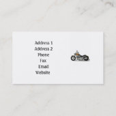 Motorfiets Visitekaartje (Achterkant)