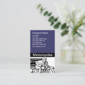 Motorfiets Visitekaartjes (Staand voorkant)