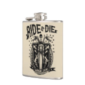 Motorfiets voor ride of Die Heupfles (Links)