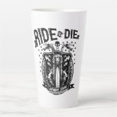 Motorfiets voor ride of Die Latte Mok (Voorkant)