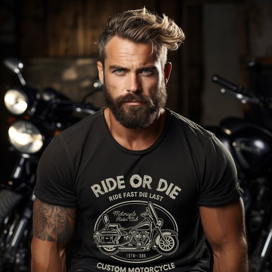Motorfiets voor ride of Die T-shirt