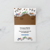 Motorfiets Vouwkaart Bedankt Dirt Bike (Binnen)