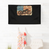 Motorfiets VS vlag patriottisch  op 4 juli Spandoek (Insitu)